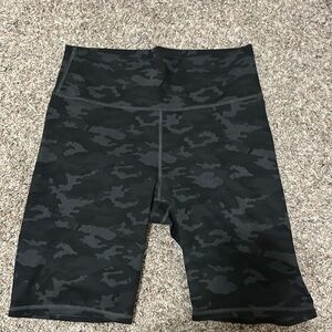 Fabletics Black Bike Shorts High Waist Performance